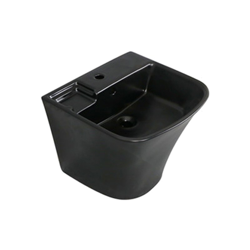 LT-595-CG-BL black wall-hung-basins