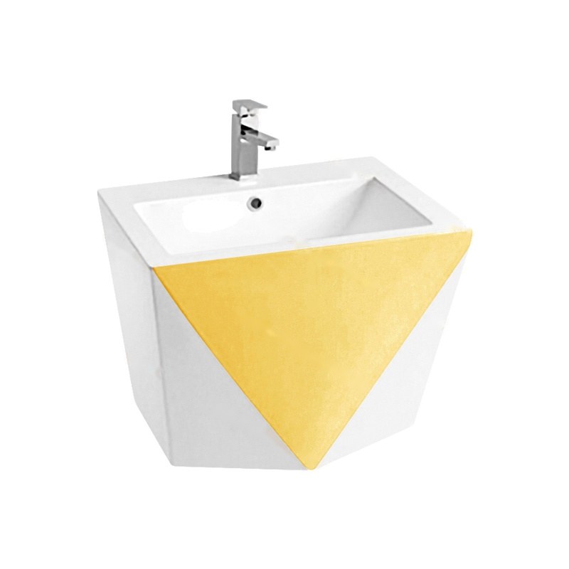 LT-507-CG-WY gold wall-hung-basins
