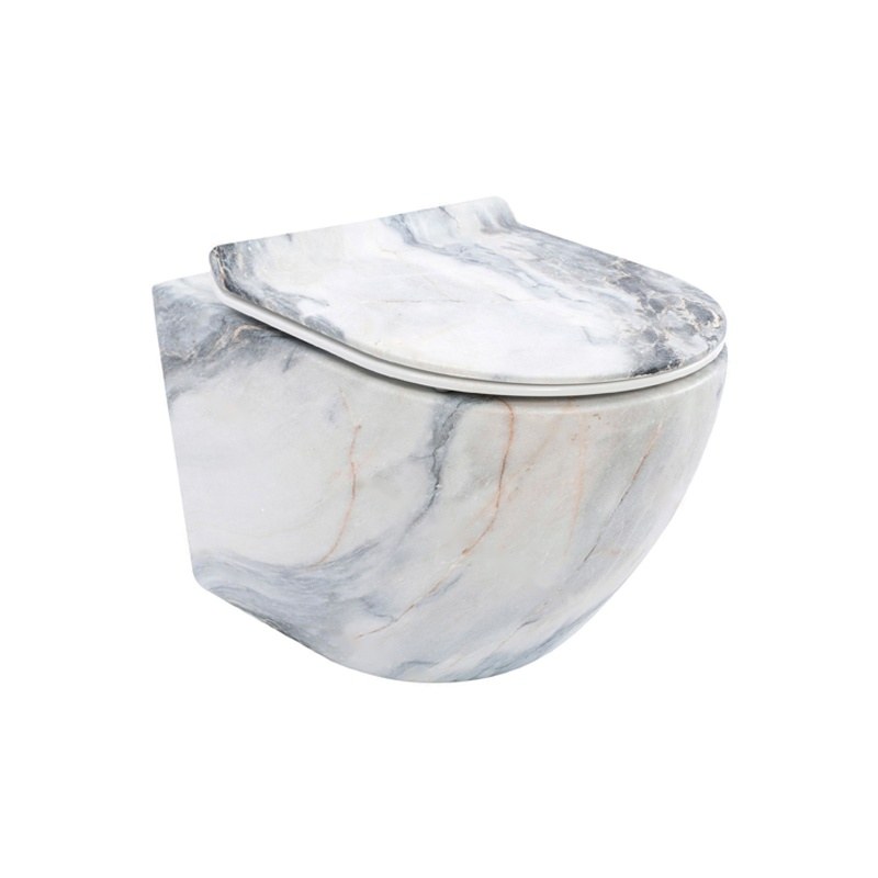 LT-450W-DP-CT6 patterned wall-hung-toilets