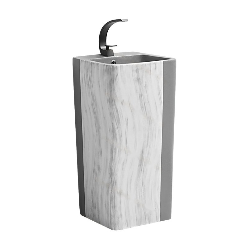 LT-309-FG-LGW grey pedestal-basins