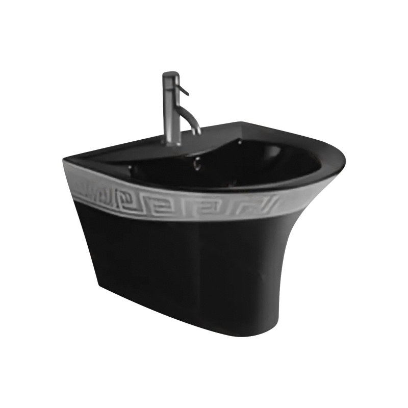 LT-525-GID-BLSG black wall-hung-basins