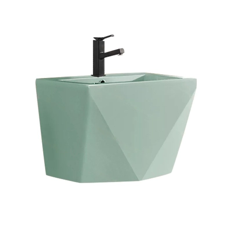 LT-507-M-CY patterned wall-hung-basins