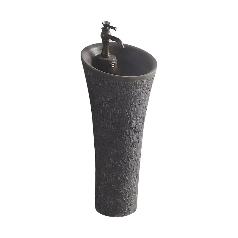 LT-341-RS-DG black pedestal-basins