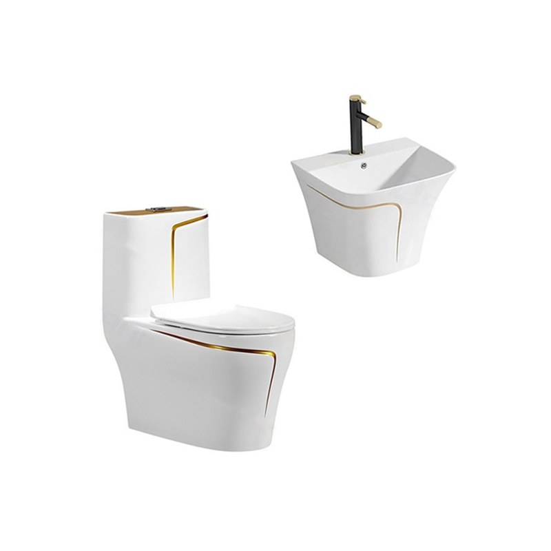 LT-1121-CG-GL----LT-587-CG-GL white two-piece-toilet-suites