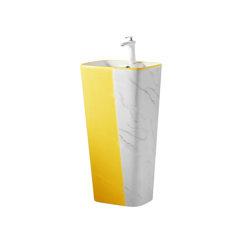 LT-320-DP-YW colored pedestal-basins