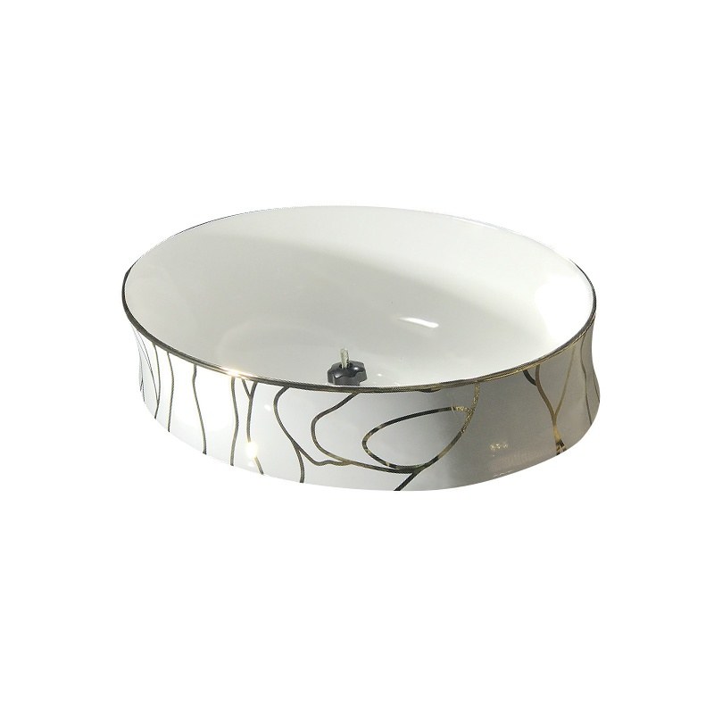LT-6591-GI-WGD patterned art-basins