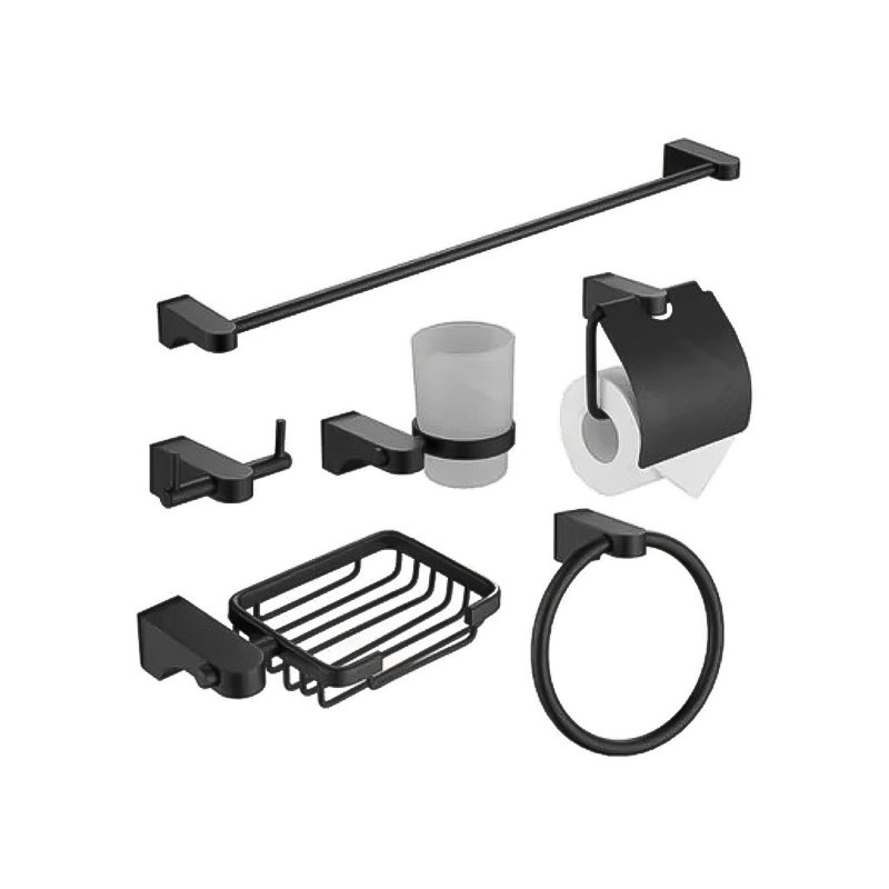 LT-AL8100-6A-B bathroom hardware set, towel bar, bath accessory