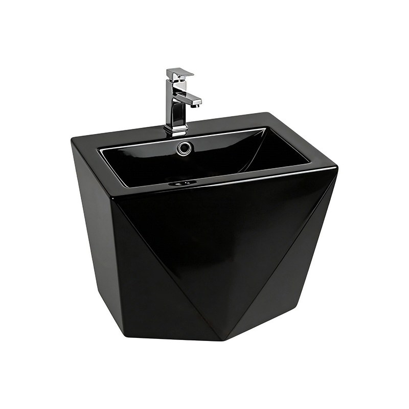 LT-507-CG-BL black wall-hung-basins