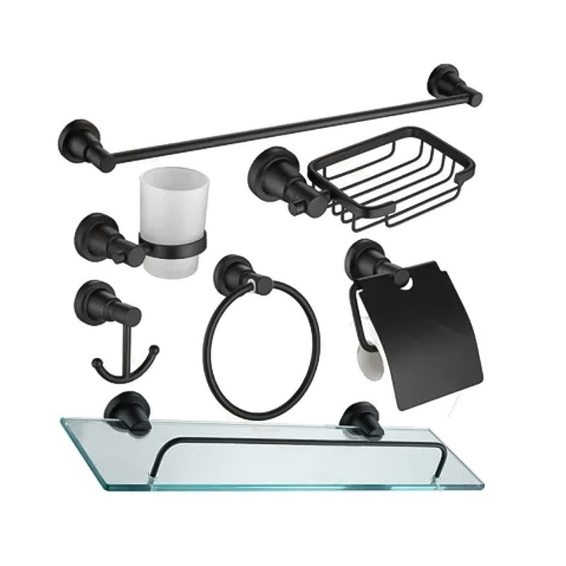 LT-ZS8300-7A-B bathroom hardware set, towel bar, bath accessory