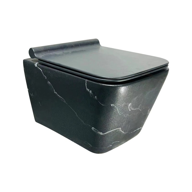 LT-454W-DP-BL1 black wall-hung-toilets