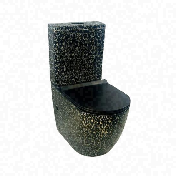 LT-1001-GID-BL black one-piece-toilets