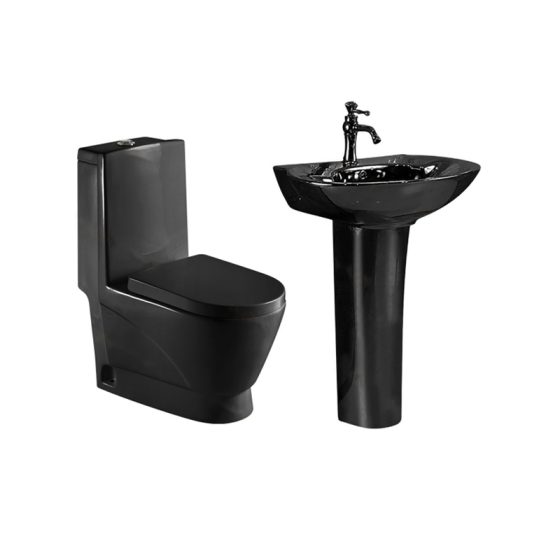 LT-1013-CG-BL----LT-310P-CG-BL white two-piece-toilet-suites