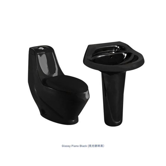 LT-1014-CG-BL----LT-314P-CG-BL white two-piece-toilet-suites