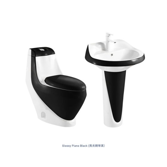LT-1014-CG-WBL2------LT-314P-CG-WBL1 white two-piece-toilet-suites