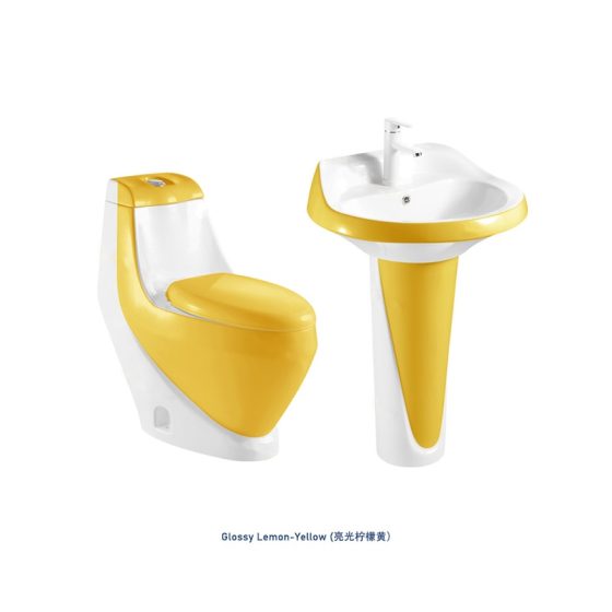LT-1014-CG-WY2-----LT-314P-CG-WY1 white two-piece-toilet-suites