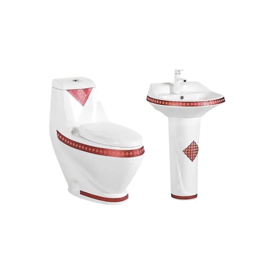 LT-1014-DC-2----LT-314P-DC-2 white two-piece-toilet-suites