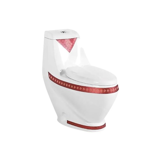 LT-1014-DC-2 patterned one-piece-toilets