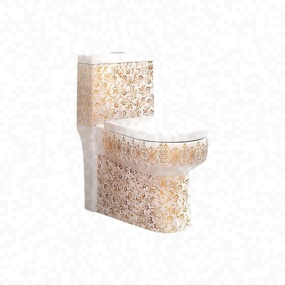 LT-1044-GID-G2 patterned one-piece-toilets