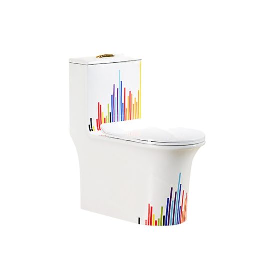 LT-1051-ED-1 patterned one-piece-toilets