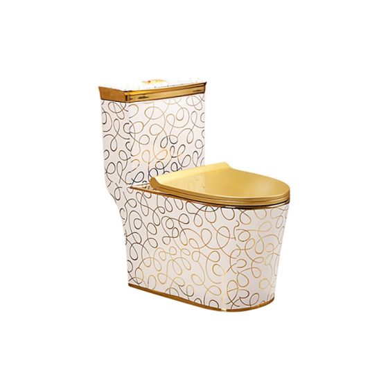 LT-1058-GID-G2 patterned one-piece-toilets