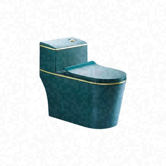 LT-1074-CG-BG colored one-piece-toilets