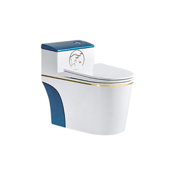 LT-1074-GID-BL1 patterned one-piece-toilets
