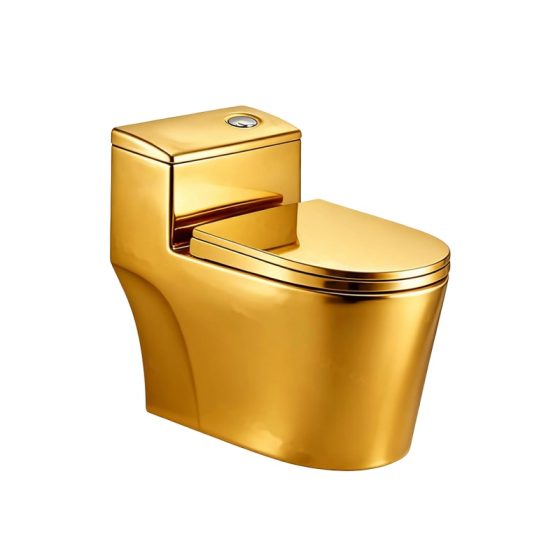 LT-1074-GID-G gold one-piece-toilets