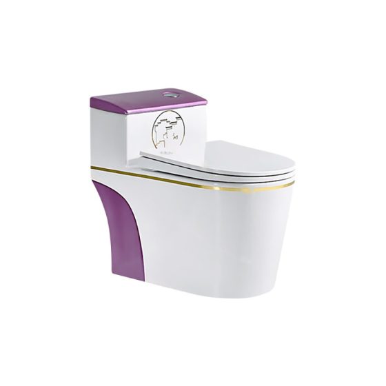 LT-1074-GID-P1 patterned one-piece-toilets