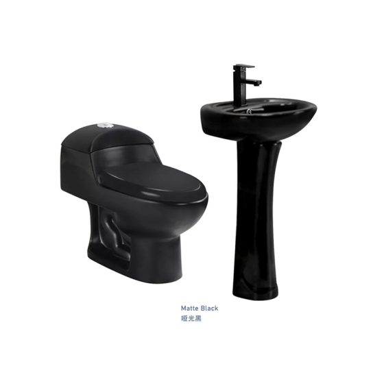 LT-1079-M-BL-----LT-322P-M-BL white two-piece-toilet-suites