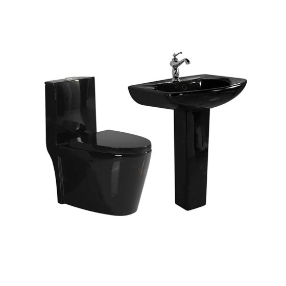 LT-1086-CG-BL----LT-316P-CG-BL white two-piece-toilet-suites