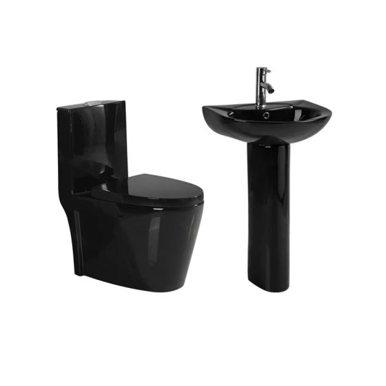 LT-1086-CG-BL----LT-321P-CG-BL white two-piece-toilet-suites