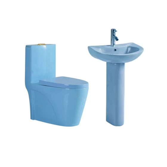 LT-1086-CG-BU----LT-321P-CG-BU white two-piece-toilet-suites