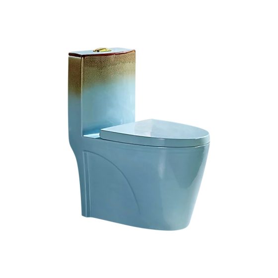 LT-1086-DP-BU colored one-piece-toilets