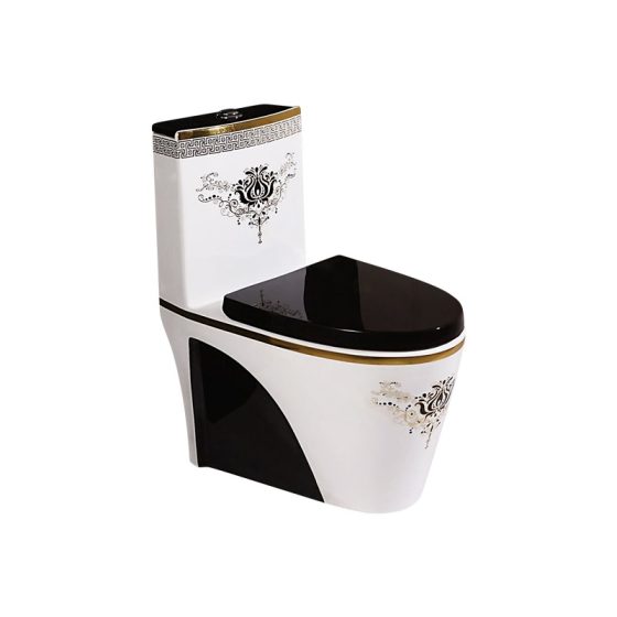 LT-1086-GID-BL black one-piece-toilets
