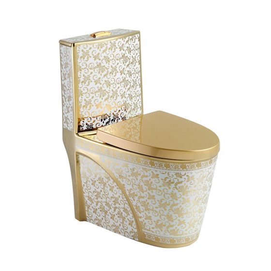 LT-1086-GID-G13 gold one-piece-toilets