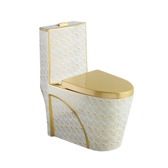 LT-1086-GID-G14 gold one-piece-toilets