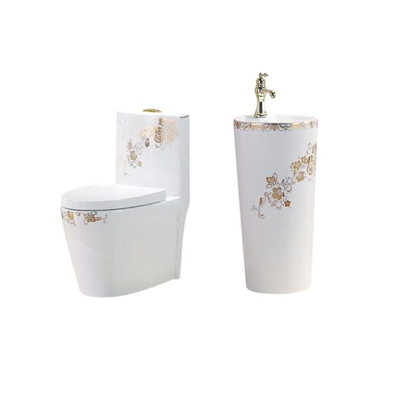 LT-1086-GID-G8----LT-321-GID-G8 white two-piece-toilet-suites