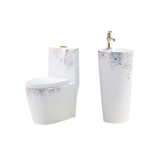 LT-1086-GID-G9-----LT-321-GID-G9 white two-piece-toilet-suites