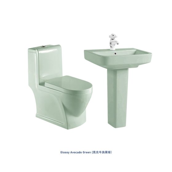 LT-1087-CG-AG-----LT-350P-CG-AG white two-piece-toilet-suites