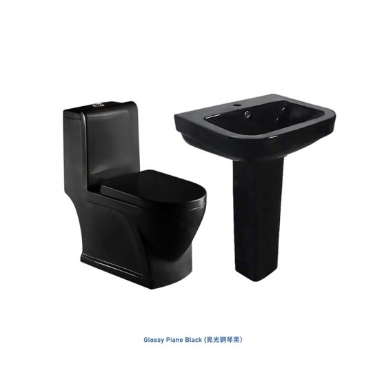 LT-1087-CG-BL-----LT-350P-CG-BL white two-piece-toilet-suites