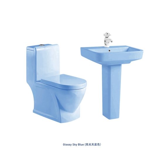 LT-1087-CG-BU------LT-350P-CG-BU white two-piece-toilet-suites