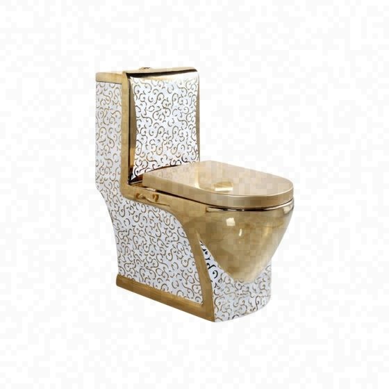 LT-1087-GID-G2 patterned one-piece-toilets