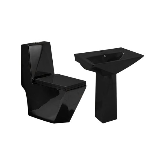 LT-1107-CG-BL----LT-307P-CG-BL white two-piece-toilet-suites