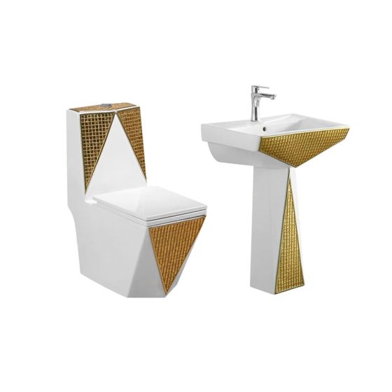 LT-1107-CGB-WG-----LT-307P-CGB-WG white two-piece-toilet-suites