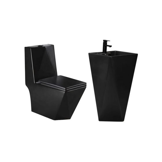 LT-1107-M-BL-----LT-307-M-BL white two-piece-toilet-suites