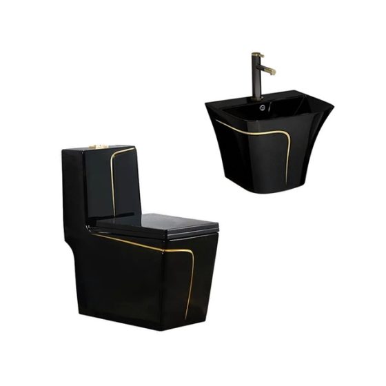 LT-1109-CG-BLGL-----LT-587-CG-BLGL white two-piece-toilet-suites