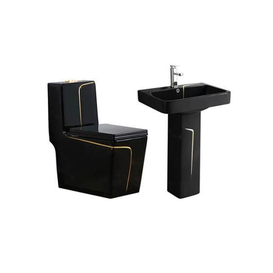 LT-1109-CG-BLGL----LT-354P-CG-BL white two-piece-toilet-suites