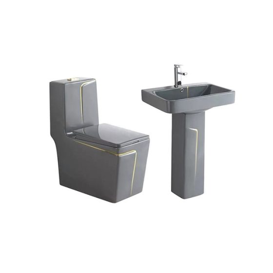 LT-1109-CG-DGGL----LT-354P-CG-GD white two-piece-toilet-suites