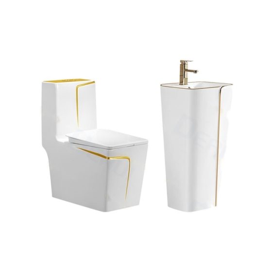 LT-1109-CG-GL----LT-320-CG-GL1 white two-piece-toilet-suites