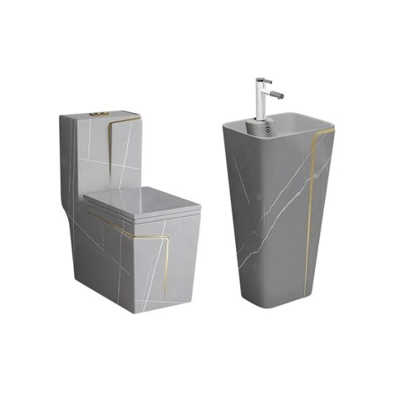 LT-1109-DP-DGGL-----LT-320-DP-DGGL white two-piece-toilet-suites